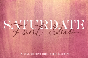 Saturdate Font Duo Font Download