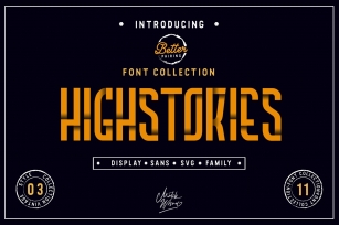 Highstories Family  Extra SVG Font Font Download