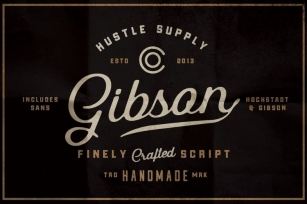 Gibson Script Extras - font Font Download
