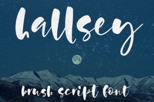Hallsey - lowercase script font Font Download