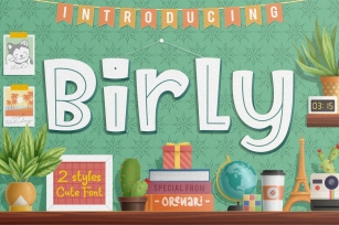 Birly | 2 Cute Font Style Font Download