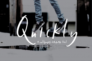 Quickly | Hand Drawn Style Font Download