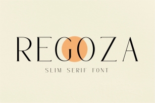 Regoza -Typeface Slim Font Font Download