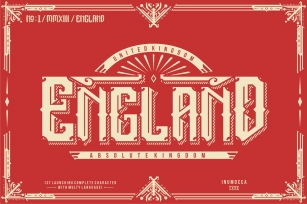 England + Poster vector Font Download