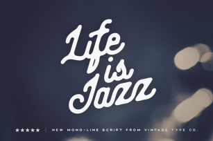 Life Is Jazz Script Font Download