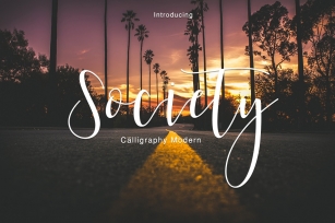 Society Calligraphy Modern Font Download