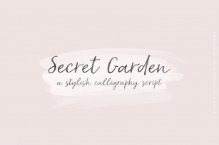 Secret Garden | Calligraphy Script Font Download