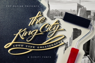 King City - Logo Type Calligraphy Font Download