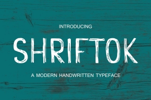 Shriftok typeface font painted by ink and pen Font Download