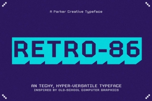 RETRO-86 - Classic Computer Typeface Font Download