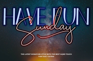 Have Fun Sunday - Font Duo Font Download