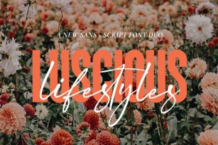 Luscious Lifestyles Font Duo Font Download