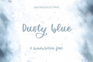 Dusty Blue Font Download