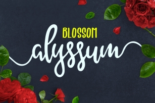 Alyssum Blossom Font Download
