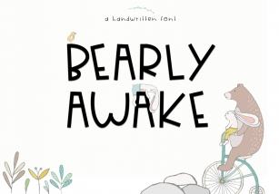 Bearly Awake - Handwritten Font Font Download
