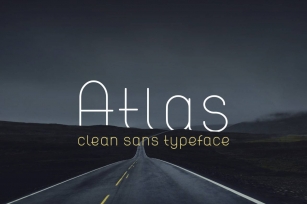 ATLAS clean modern sans typeface. Font Download