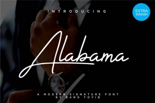 Alabama - Signature Font Font Download