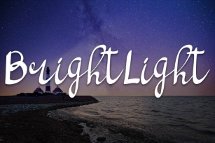 bright light script handwritten font Font Download