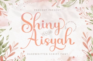 Shiny Aisyah - Handwritten Font Font Download