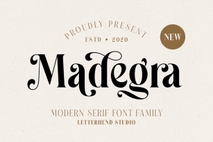 Madegra Serif (9 Weight Styles) Font Download