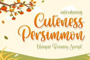 Cuteness Persimmon Font Download