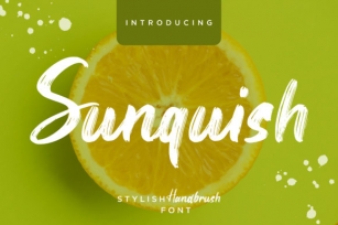Sunquish Font Download