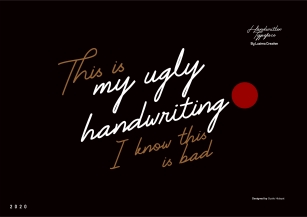 My Ugly Handwriting font Font Download