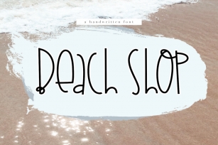 Beach Shop - A Quirky Handwritten Font Font Download