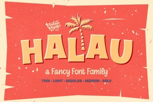 Halau Font Family Font Download