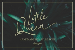 Little Queen Handmade Signature font Font Download