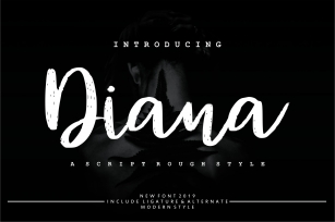 Diana Rough | Script Rough Style Font Download