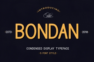Bondan Typeface Font Download
