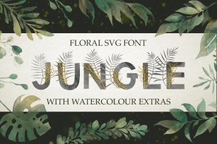 Jungle. SVG font extras Font Download