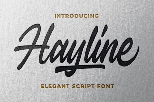Hayline - Elegant Script Font Font Download