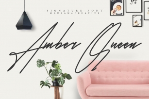 Amber Queen - Signature Font Font Download
