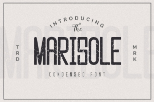 Marisole Condensed Font Font Download