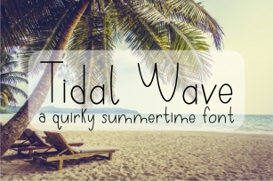 Tidal Wave - A Quirky Hand-Written Font Font Download
