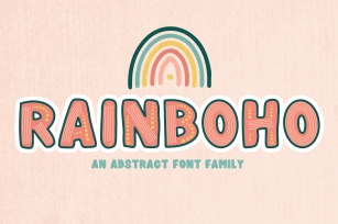 Rainboho | A Layered Abstract Font Family Font Download