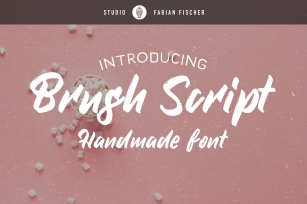 Brush Script - Handmade font Font Download