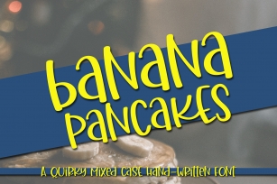 Banana Pancakes - A Quirky Mixed Case Handwritten Font Font Download