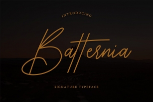 Batternia Handwritten Typeface Font Download