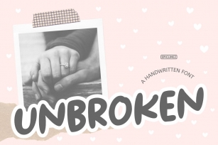 Unbroken - A Bold Handwritten Font Font Download