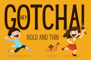Hey Gotcha! Font - Bold & Thin Font Download