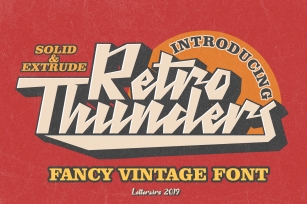 Retro Thunders - Retro Font Font Download