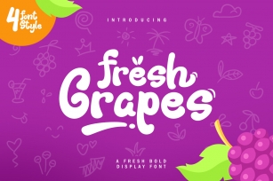 Fresh Grapes 4 Font Font Download