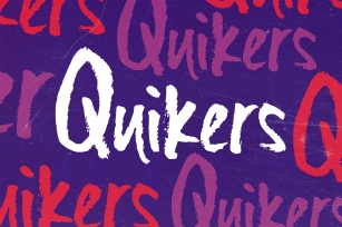 Quikers - Brush Font Font Download