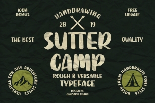 SUTTER CAMP - Adventure Typeface Font Download