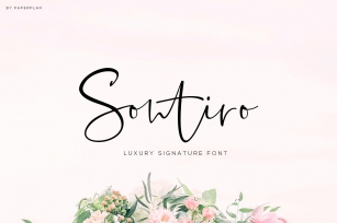 Sontiro - Stylish Signature Font Font Download
