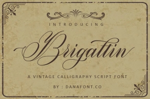 Brigattin Font Download