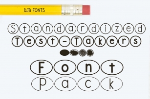 DJB Standardized Test Bubbles Pack Font Download